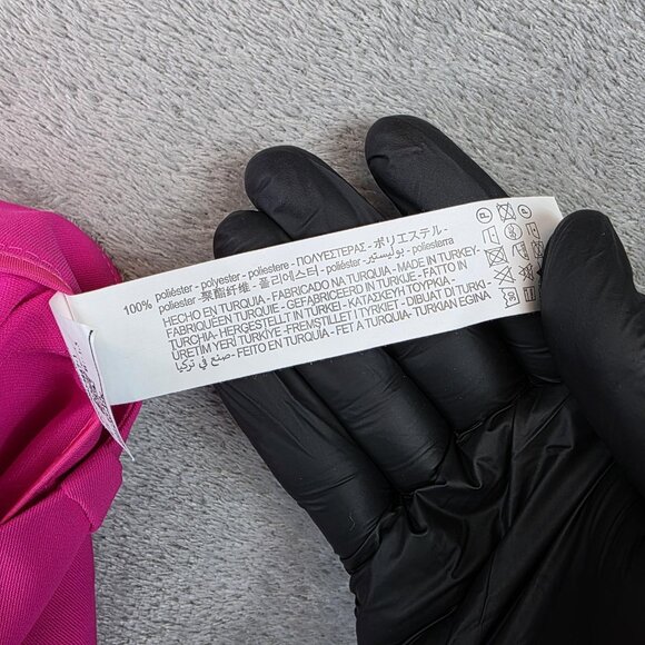 Zara Pants Womens Large Pink Wide Leg Pleated Dress Trousers Work Office - Picture 5 of 6